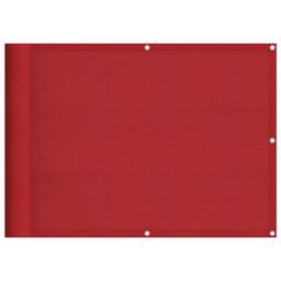 Berkfield Home Balcony Screen Red 75x700 cm 100% Polyester Oxford - thumbnail 2