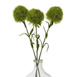 Lemon Pavilion Furniture and Decor Light Dianthus (Single Stem Flower) - Plastic - Height 53 cm - Green - thumbnail 3