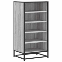 Berkfield Home Shoe Rack Grey Sonoma 48x38x97.5 cm Engineered Wood - thumbnail 2