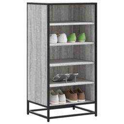 Berkfield Home Shoe Rack Grey Sonoma 48x38x97.5 cm Engineered Wood - thumbnail 1