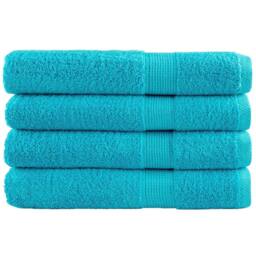 Berkfield Home Premium Towels SOLUND 4 pcs Turquoise 100x200 cm 600 gsm - thumbnail 2