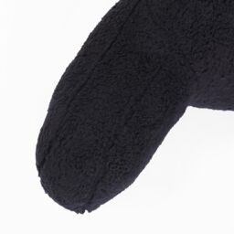 OHS Teddy Fleece Bed Reading Cushion Pillow with Arms Lumbar Support in Black - thumbnail 7