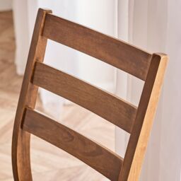 FurnitureboxUK Set of 2 Lynton Walnut Colour Wooden Dining Chairs - thumbnail 5