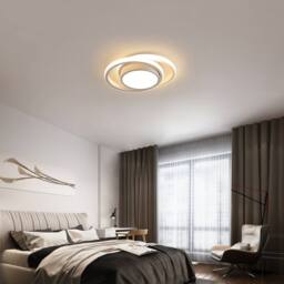 Pheashine Modern Round Ceiling Light, 36W, White, 3000K Warm Light, 27cm, Indoor in White - thumbnail 8
