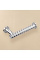 Cosmic Toilet roll holder with lid 16cm, Silver, Architect S+ Collection in Grey - thumbnail 2