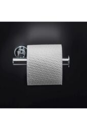 Cosmic Toilet roll holder with lid 16cm, Silver, Architect S+ Collection in Grey - thumbnail 3
