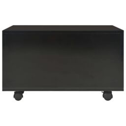 Berkfield Home Coffee Table High Gloss Black 60x60x35 cm Engineered Wood - Size: 60 x 60 x 35 cm - thumbnail 4