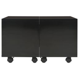 Berkfield Home Coffee Table High Gloss Black 60x60x35 cm Engineered Wood - Size: 60 x 60 x 35 cm - thumbnail 3