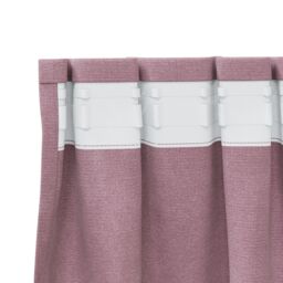 Berkfield Home Blackout Curtains with Top Tape 2 pcs Dark Pink Velvet - thumbnail 4