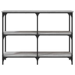 Berkfield Home Console Table Grey Sonoma 100x29x75 cm Engineered Wood - Size: 100 x 29 x 75 cm - thumbnail 4