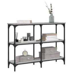 Berkfield Home Console Table Grey Sonoma 100x29x75 cm Engineered Wood - Size: 100 x 29 x 75 cm - thumbnail 3