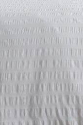 Serene 'Honley Seersucker' Textured Duvet Cover Set in White - Size: King - thumbnail 3