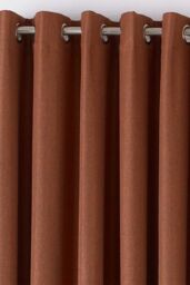 Furn Moon Premium Thermal Blackout Eyelet Curtains in Orange - Size: 168 cm width x 137 cm drop - thumbnail 2
