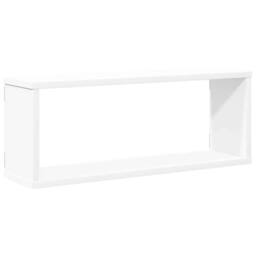 Berkfield Home Wall Cube Shelf 4 pcs White 60x15x23 cm Engineered Wood - Size: 60 x 15 x 23 cm - thumbnail 4