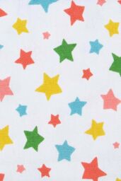Homescapes Cotton Multi Stars Ready Made Eyelet Curtain Pair in Blue - Size: 140 cm width x 229 cm drop - thumbnail 5