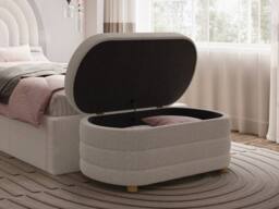 Flair Ava Single Ottoman Bed in Cream - thumbnail 5