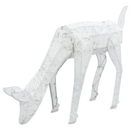 Monstershop Large Light Up Grazing Doe Reindeer in White - thumbnail 5