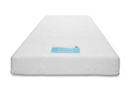 Rest Relax Big Dreamer Memory Foam Rolled Mattress in Soft White - Size: Small Double