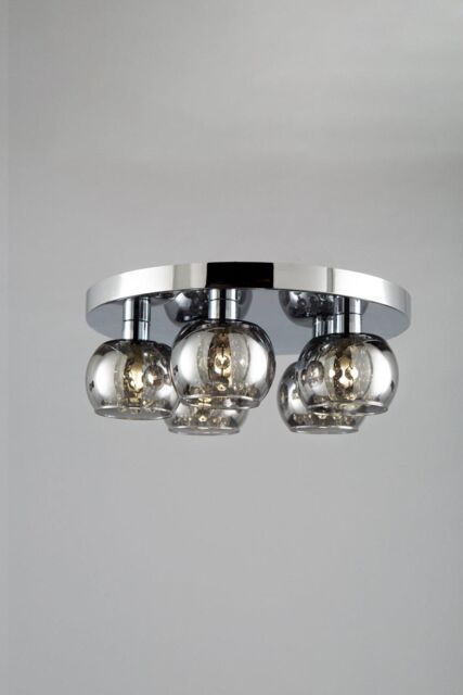 BHS Lighting Lucia Flush Ceiling Light in Silver - image 1