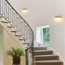 Pheashine Wood LED Wall Light, 7W 3000K Warm White, Minimalist Oval Fixture in Brown - thumbnail 7