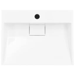 Berkfield Home Wash Basin 50x38x13 cm Mineral Cast/Marble Cast White - Size: 50 x 38 x 13 cm - thumbnail 4