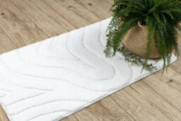 RugsX Dywaniki Łazienkowe Rug in White - Size: 60 cm x 100 cm - thumbnail 5