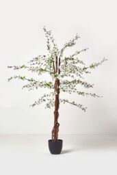 Homescapes Artificial Blossom Tree with White Silk Flowers - 5 Feet - thumbnail 5