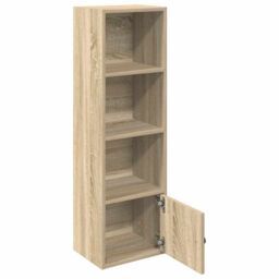 Berkfield Home Bookcase Sonoma Oak 31x24x102 cm Engineered Wood in Brown - Size: 31 x 24 x 102 cm - thumbnail 4