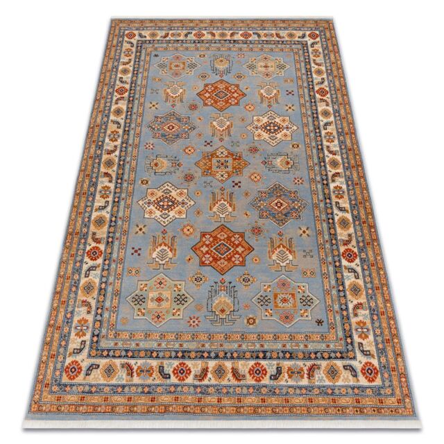 RugsX Wool Keshan Rug in Beige - Size: 120 cm x 145 cm - image 1