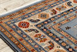 RugsX Wool Keshan Rug in Beige - Size: 120 cm x 145 cm - thumbnail 5