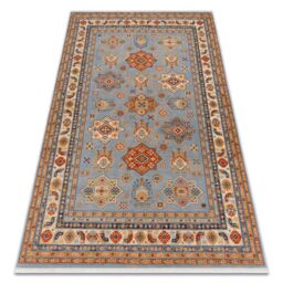 RugsX Wool Keshan Rug in Beige - Size: 120 cm x 145 cm - thumbnail 1