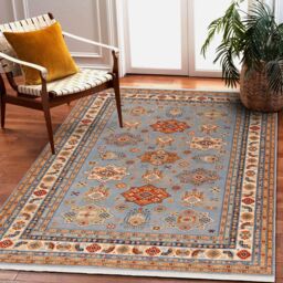 RugsX Wool Keshan Rug in Beige - Size: 120 cm x 145 cm - thumbnail 4
