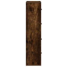 Berkfield Home Bookcase Smoked Oak 60x24x101.5 cm Engineered Wood in Brown - thumbnail 6
