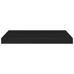 Berkfield Home Floating Wall Shelves 4 pcs Black 60x23.5x3.8 cm MDF - thumbnail 4