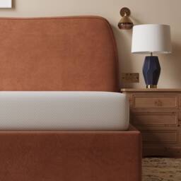Rest Relax Visco Therapy Essential 18cm Ortho Cool Blue Foam Mattress in White - Size: Single