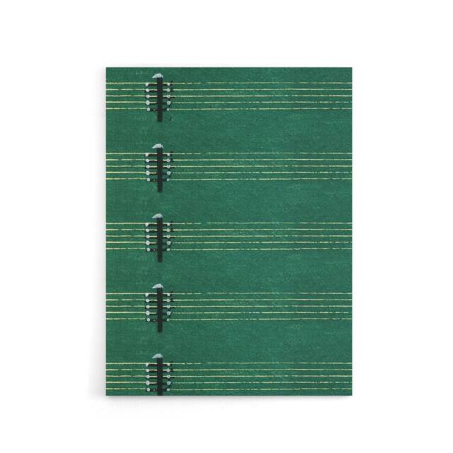 "Artery8 Vintage Lute Strings Pattern Canvas Wall Art Print Furuya Korin in Green - Size: W18"" x H24""" - image 1