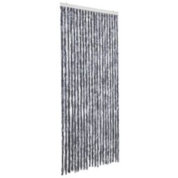Berkfield Home Insect Curtain Silver 90x200 cm Chenille - thumbnail 2