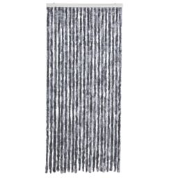 Berkfield Home Insect Curtain Silver 90x200 cm Chenille - thumbnail 3