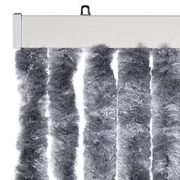 Berkfield Home Insect Curtain Silver 90x200 cm Chenille - thumbnail 4
