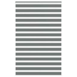 Berkfield Home Elegant Zebra Blind Dark Grey 150x200 cm Fabric Width 145.9 cm Po - thumbnail 2