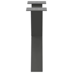 Berkfield Home Coffee Table Legs X-Shaped 2 pcs Anthracite 60x(42-43) cm Steel in Black - thumbnail 6