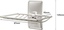 3M CLAW Command Bath Satin Nickel Soap Dish Bath34 in Silver - thumbnail 2