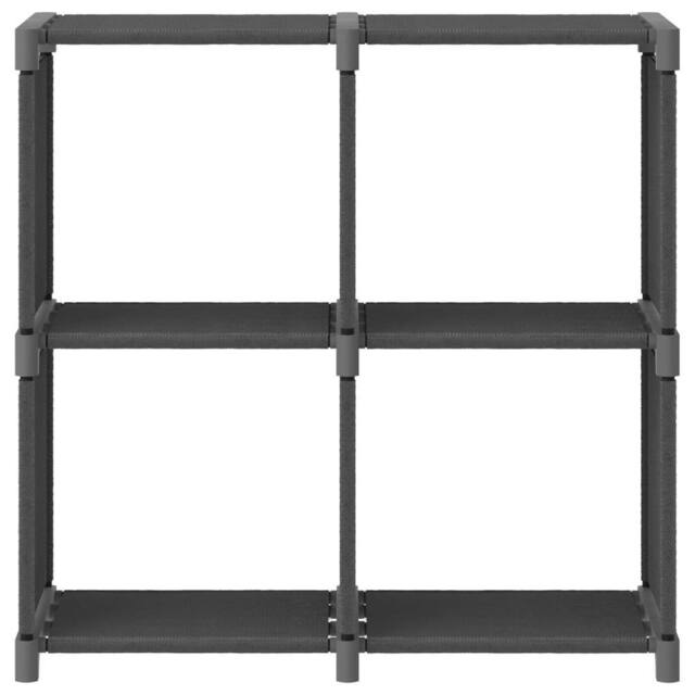 Berkfield Home 4-Cube Display Shelf Grey 69x30x72.5 cm Fabric - image 1