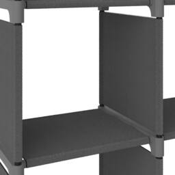 Berkfield Home 4-Cube Display Shelf Grey 69x30x72.5 cm Fabric - thumbnail 6