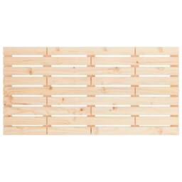 Berkfield Home Wall Headboard 141x3x63 cm Solid Wood Pine in Light Tan - Size: 141 x 3 x 63 cm - thumbnail 4