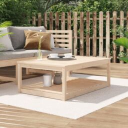 Berkfield Home Garden Table 121x82.5x45 cm Solid Wood Pine in Brown