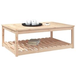 Berkfield Home Garden Table 121x82.5x45 cm Solid Wood Pine in Brown - thumbnail 4