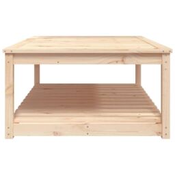 Berkfield Home Garden Table 121x82.5x45 cm Solid Wood Pine in Brown - thumbnail 6