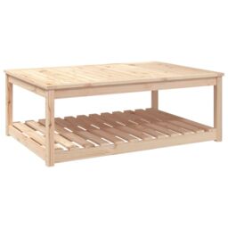 Berkfield Home Garden Table 121x82.5x45 cm Solid Wood Pine in Brown - thumbnail 2