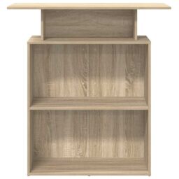 Berkfield Home Reception Desk Sonoma Oak 100x40x104 cm Engineered Wood in Brown - Size: 100 x 40 x 104 cm - thumbnail 5